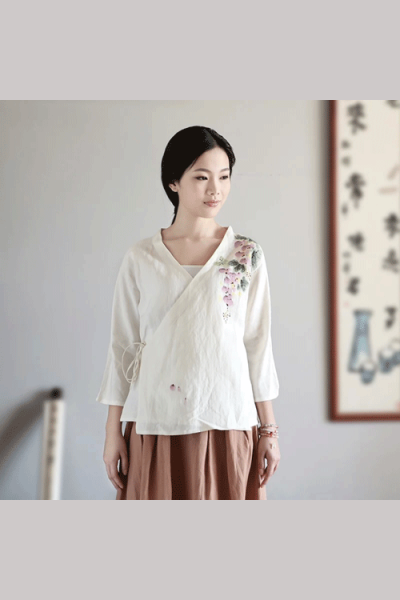 真絲手繪衫5